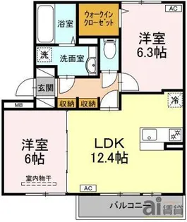 東京都西東京市中町4【アパート】の間取り
