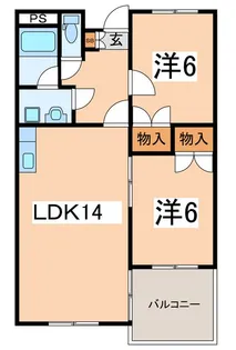 パレスM1【2階】の間取り