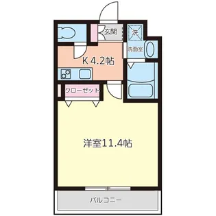 レインボーヒルズ上杉【3階】の間取り