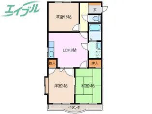 エクセレンス【3階】の間取り