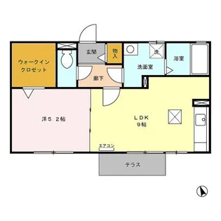 愛知県海部郡大治町大字三本木字村部【アパート】の間取り