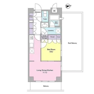 シティカレント代官山【4階】の間取り