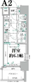 エスリード新北野アーデル【5階】の間取り