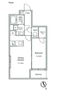 ラクラス四谷三丁目【1階】の間取り