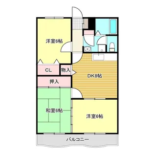 豊原マンションV・VI【2階】の間取り
