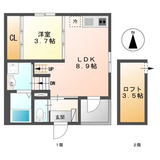 グランディエール【2階】の間取り