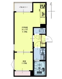 R-SMART karos小鶴新田【2階】の間取り