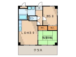 エスポワール伊丹桜ケ丘 II【1階】の間取り