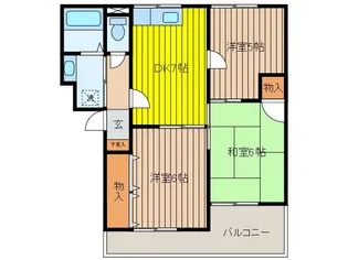ヴァンベール南浦和【3階】の間取り