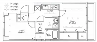 松山ハイツ【1階】の間取り