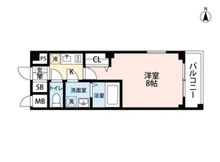 b’CASA千住大橋【4階】の間取り