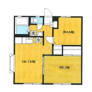 ルネッサ日吉【1階】の間取り