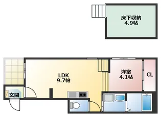 ルナソル【1階】の間取り