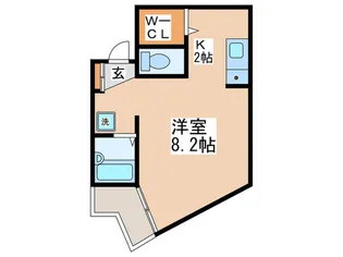 フラッツK【3階】の間取り