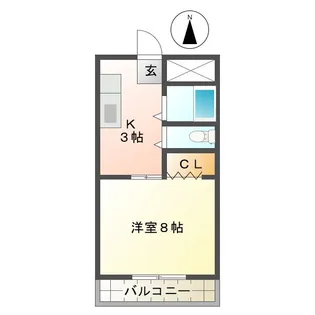 フジタハイツ【1階】の間取り