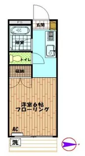 ムサシフラット【1階】の間取り