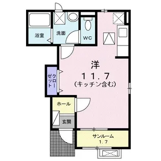 ネオファースト西新庄【1階】の間取り