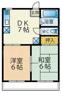 富士ハイツ【1階】の間取り