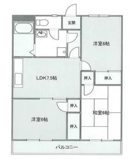 エトワール湘南【1階】の間取り