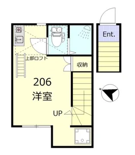 クアルト板橋【2階】の間取り