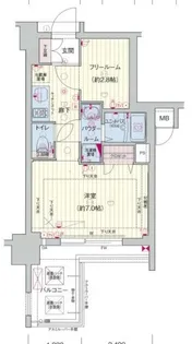 プレサンス錦プレミアム【11階】の間取り