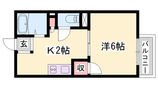 ローズハイツ【2階】の間取り