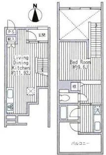 四谷アパートメント 305号室【3階】の間取り