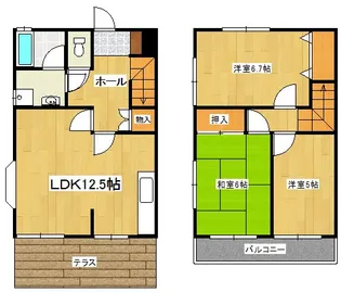 ウイング森井Aの間取り