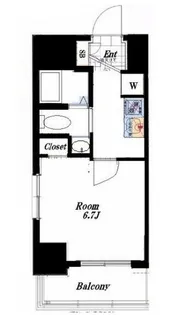 エステムプラザ川崎【6階】の間取り