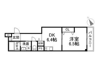 アクシス西京極【2階】の間取り