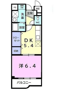 ビューラー鷺沼III【1階】の間取り