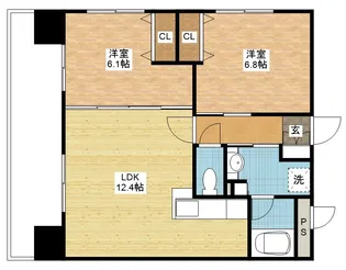 ABITI浜町【3階】の間取り