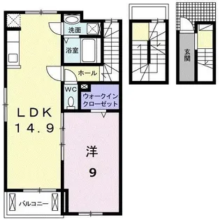 レジデンス青井【3階】の間取り