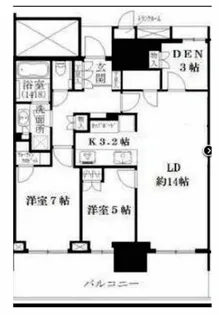 ベイズタワー&ガーデン(BAYZ TOWER&GARDEN)【27階】の間取り