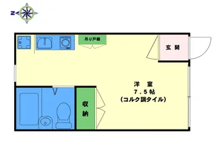 龍コーポ【1階】の間取り