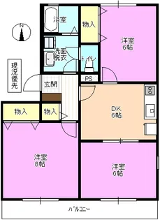 メゾン・ド・タハラD【2階】の間取り