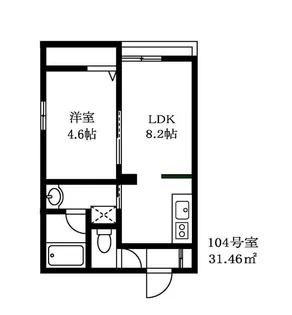 エトワール下丸子【2階】の間取り