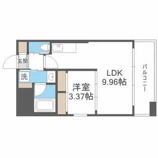 プレジオ弁天町EURO【10階】の間取り