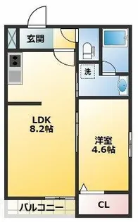 エトワール下丸子【1階】の間取り