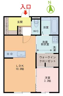 シェルブールM【1階】の間取り