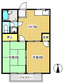 ファミール山口【2階】の間取り