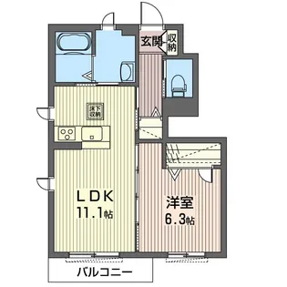 Le Lion(ル・リオン)【1階】の間取り