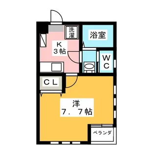 コンフォート川名【3階】の間取り