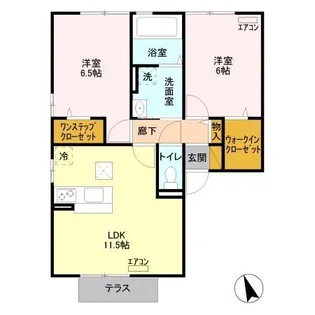 Proud Garden【1階】の間取り