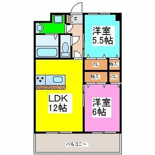 パークハウス【3階】の間取り