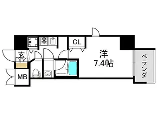 ララプレイス大手通LD【9階】の間取り