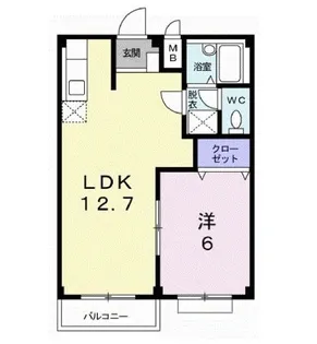 ハイツカツラギ【2階】の間取り