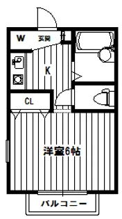 ルンビニーアネックス【2階】の間取り