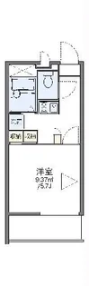 レオパレス日永レジデンス【1階】の間取り