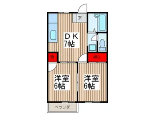 セブンデメゾン.【2階】の間取り